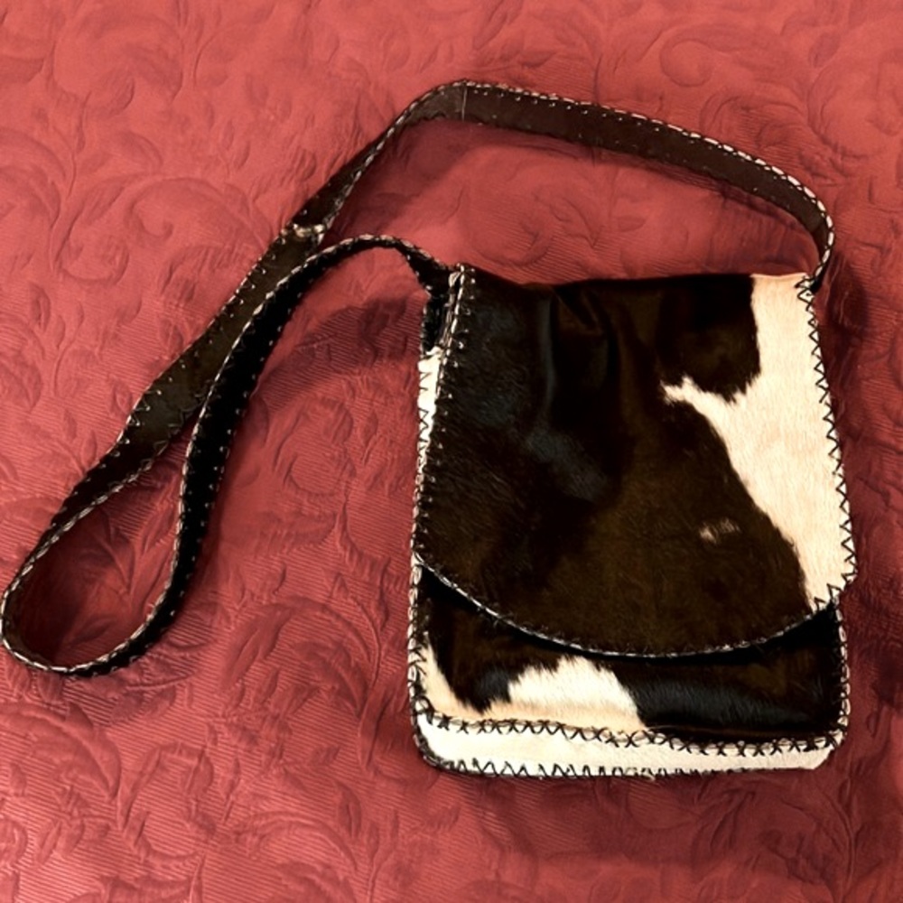 Genuine Cowhide Crossbody Purse